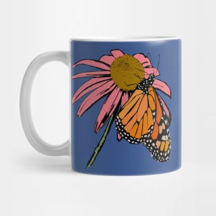 Monarch Butterfly on Flower Mug